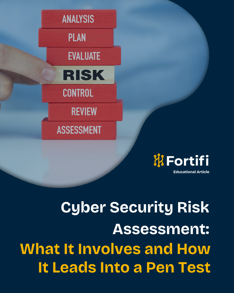 Cyber Security Risk Assessment: What It Involves and How It Leads Into a Pen Test